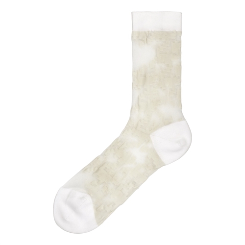 HENRIK VIBSKOV FROGTOOTH SOCK PIXELATED WHITE
